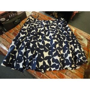 INC international concepts Butterfly Field blue white skirt 12 NWT MSRP $89.50